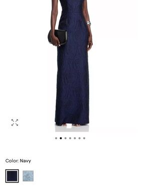 Teri Jon by Rickie Freeman - jacquard off the shoulder gown
